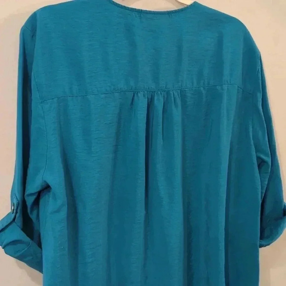 Beverly Drive Button Up Tunic Top size 1X - Picture 8 of 10
